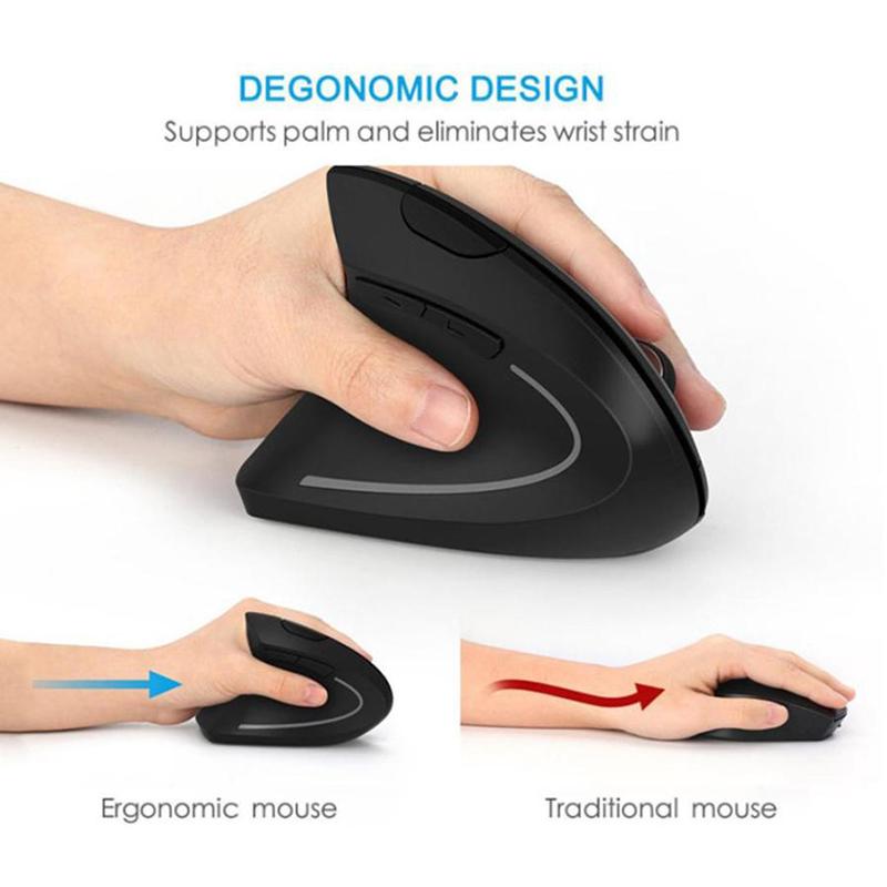 Tay Trái Tay Phải Công Thái Dọc Chuột Đứng Chuột Văn Phòng Chuột Không Dây