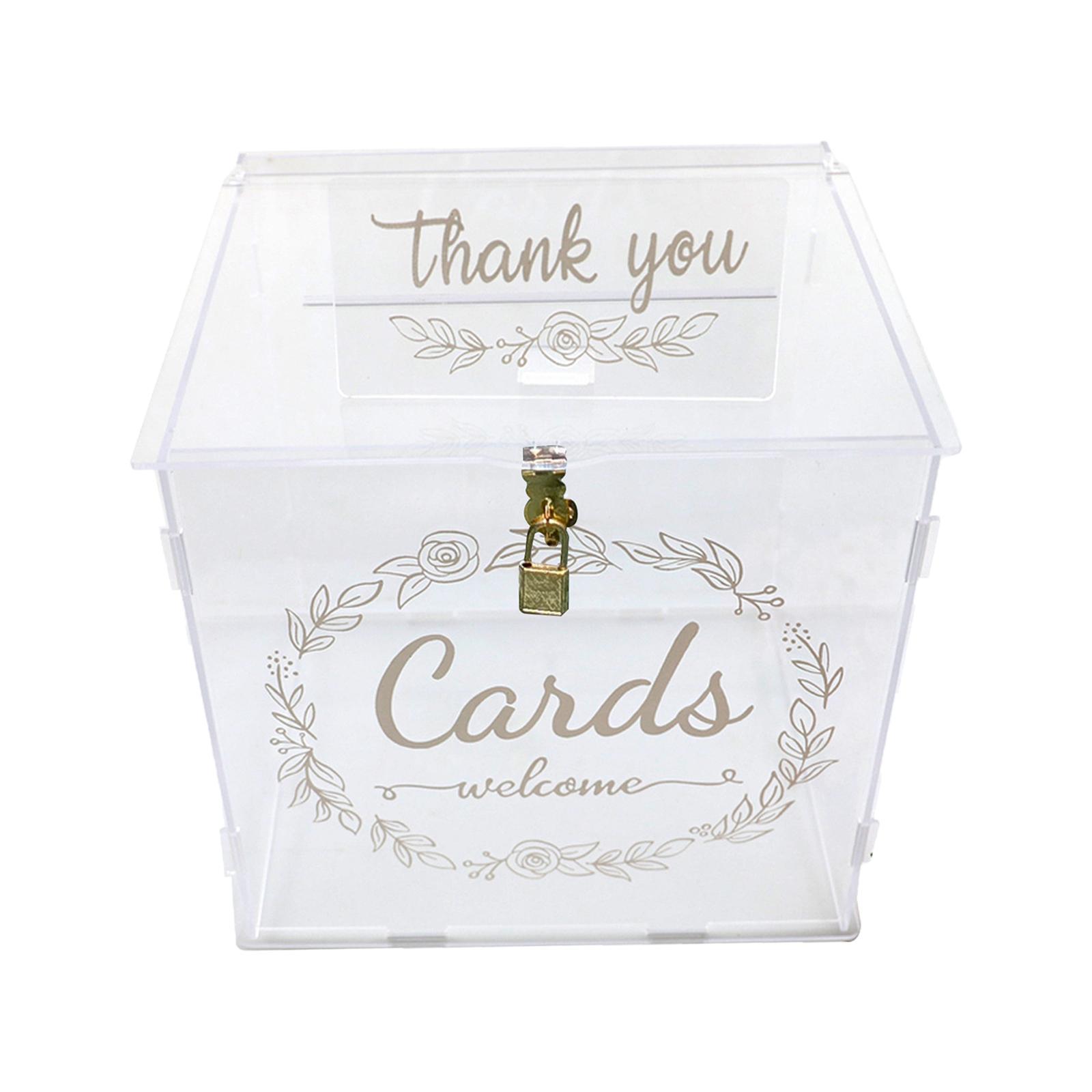 Acrylic Wedding Cards Box Decorations for Fall Wedding Reception Thanksgiving