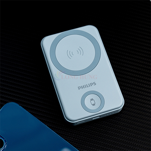 Sạc dự phòng từ tính không dây Philips Magnetic Wireless Power Bank PD20W 10000mAh DLP9535 - Hàng chính hãng
