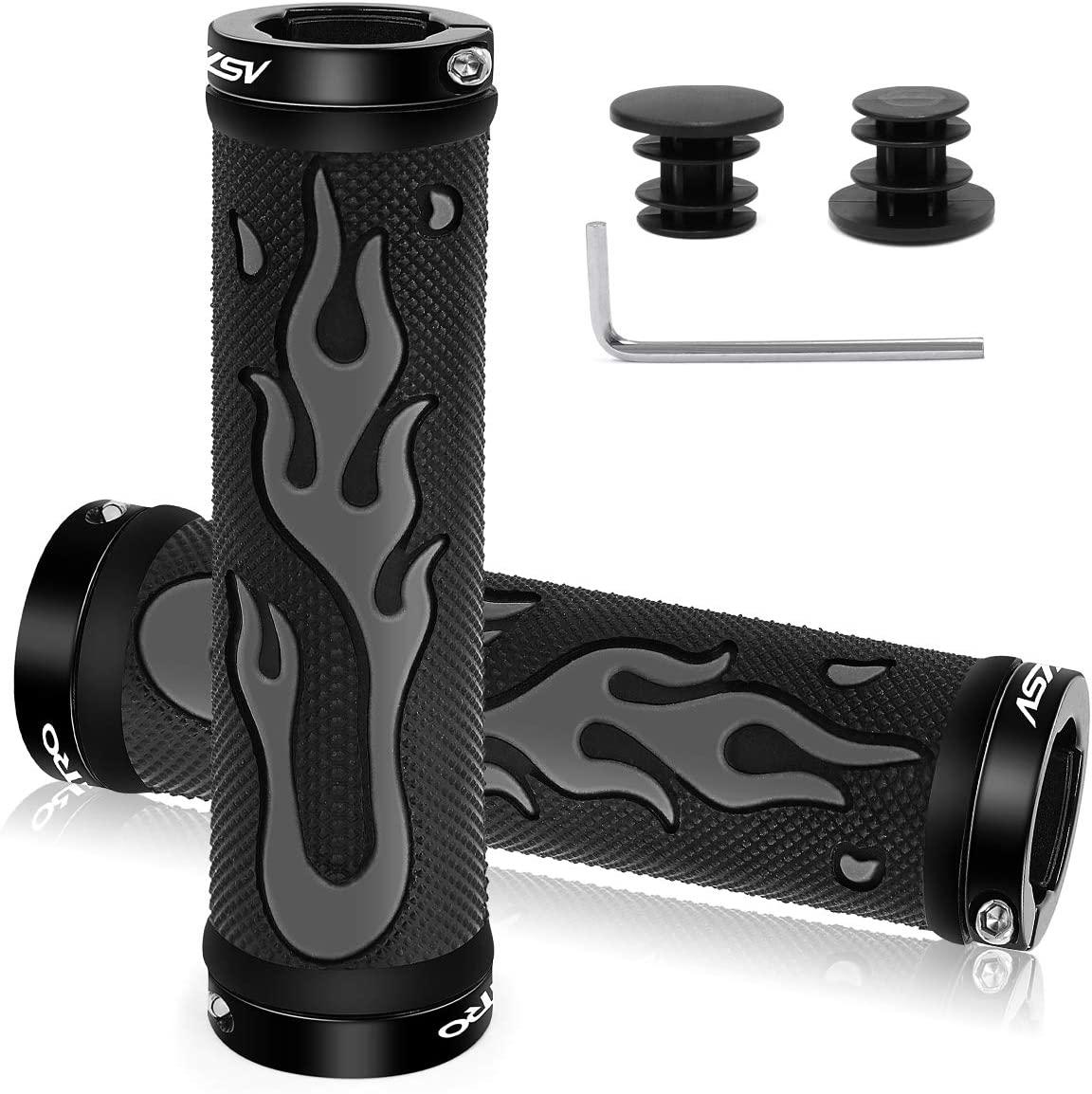 Tay lái xe đạp Tay cầm bằng cao su chống trượt Tay cầm MTB tiện dụng, khóa đôi