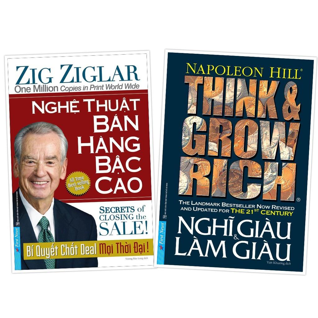 Sách - Combo Nghệ thuật bán hàng bậc cao + Nghĩ giàu và làm giàu - FirstNews