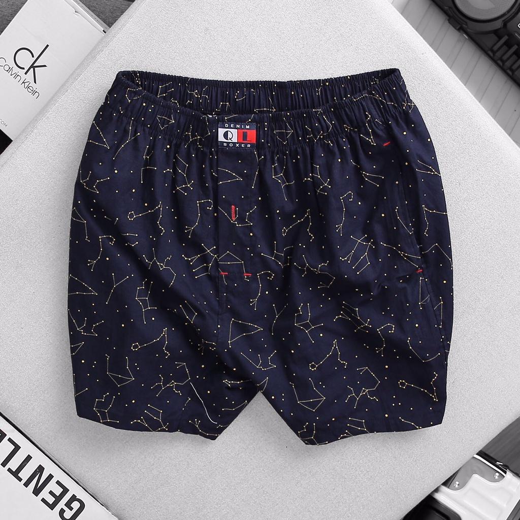 Quần short đùi mặc ngủ, mặc nhà CRT 04 có túi tiện lợi, nhiều họa tiết