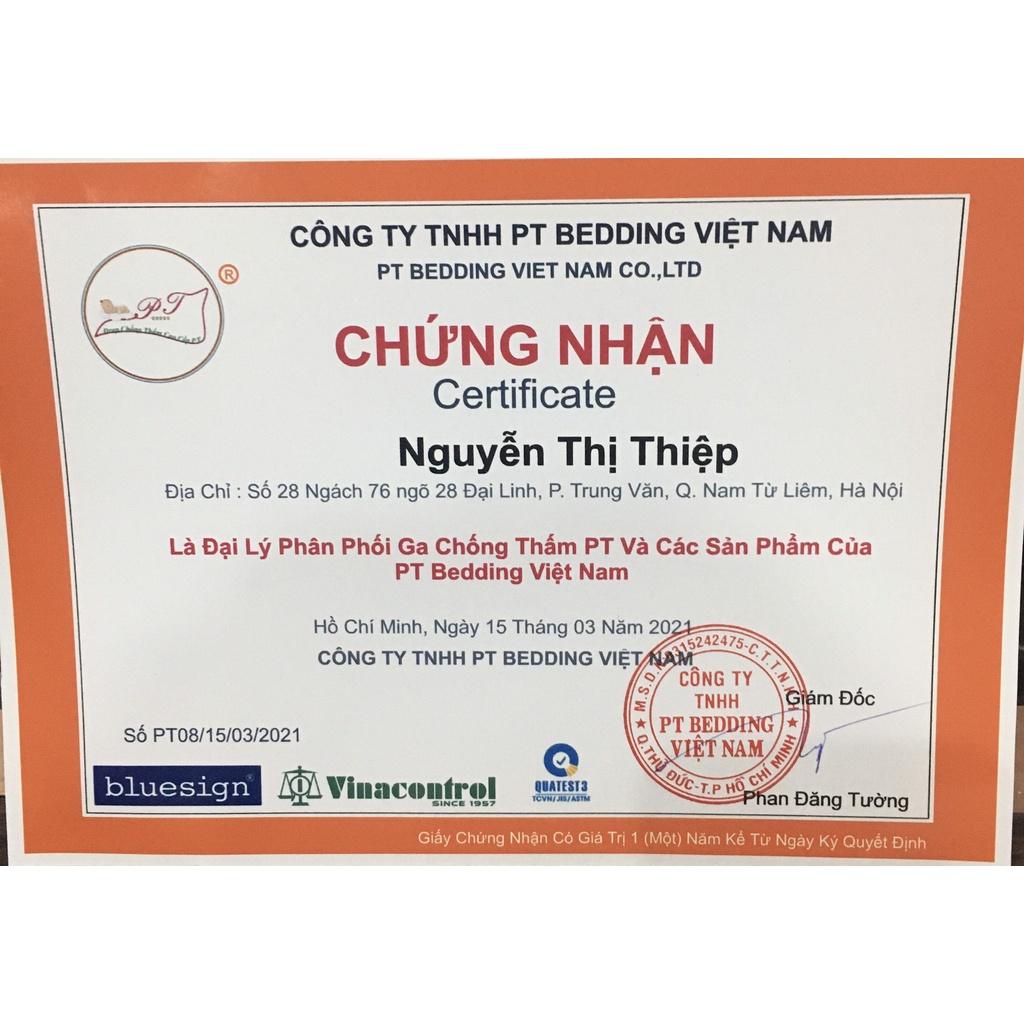 Ga chống thấm cotton cho bé, drap chống thấm cao cấp cấu tạo 3 lớp đối lưu không khí, nằm trực tiếp không nóng không bí
