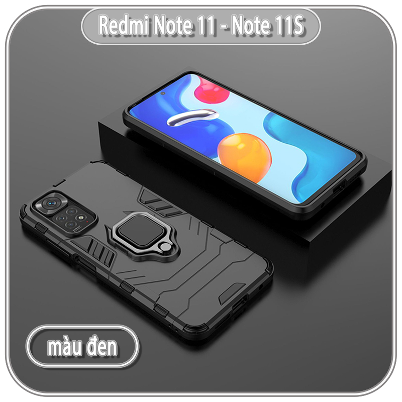 Ốp lưng cho Xiaomi Redmi Note 11 - Note 11S iRON MAN IRING Nhựa PC cứng viền dẻo chống sốc