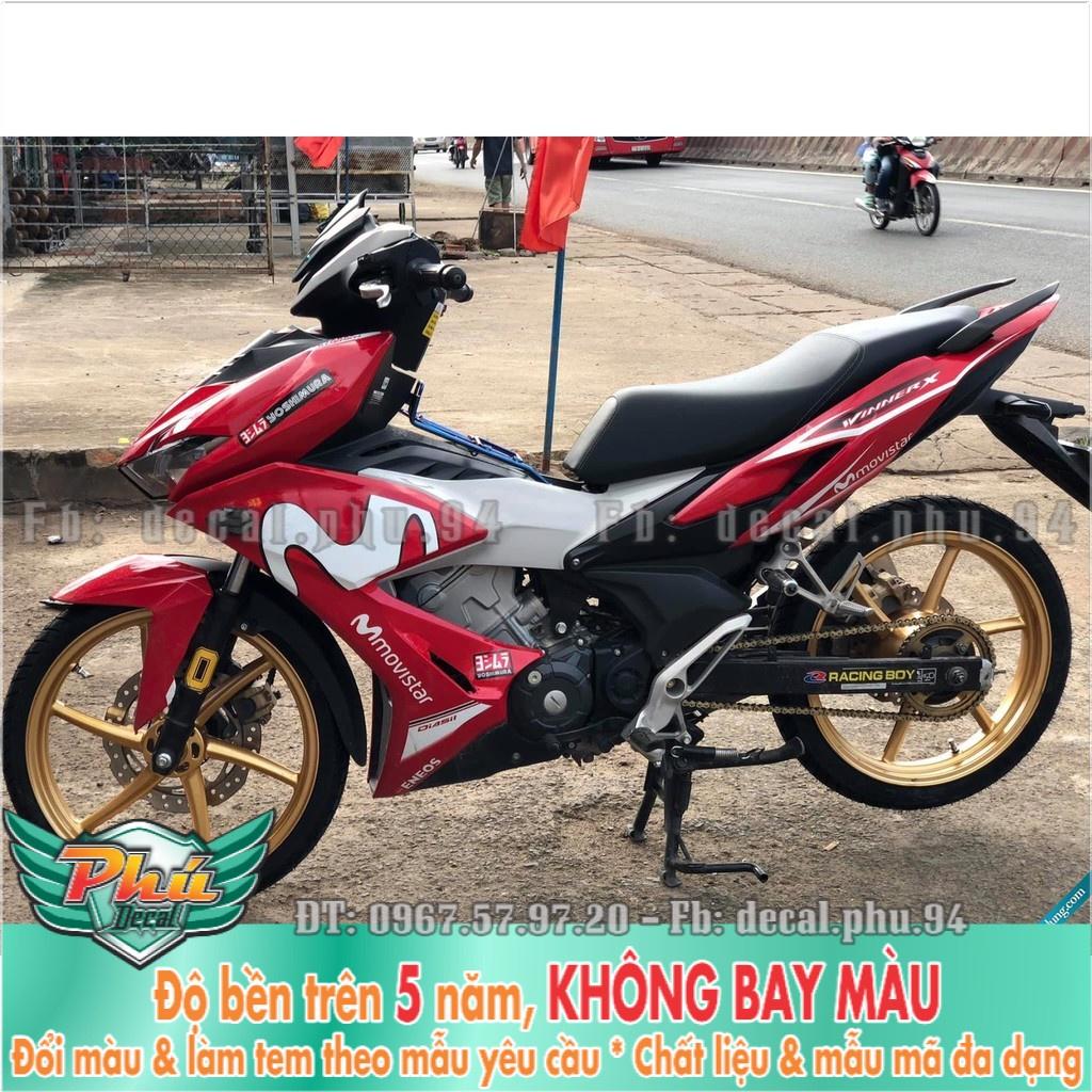 Tem rời Winner X đỏ đen Movistar  -1