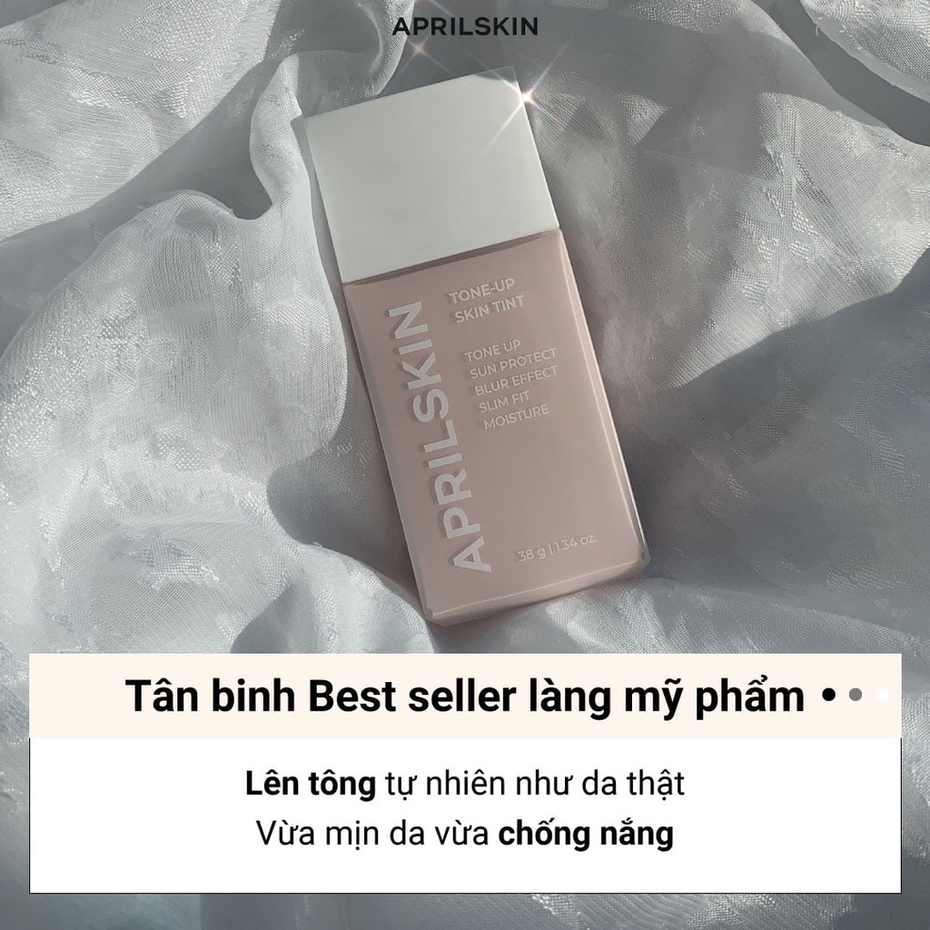 Kem Nâng Tông Chống Nắng Dưỡng Ẩm Aprilskin Tone - Up Skin Tint SPF 50+ 38g