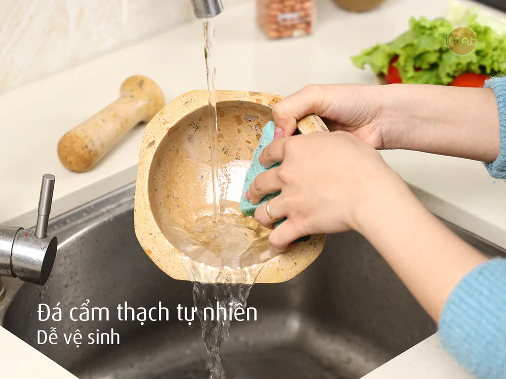 Cối và chày đá Cẩm thạch iMat