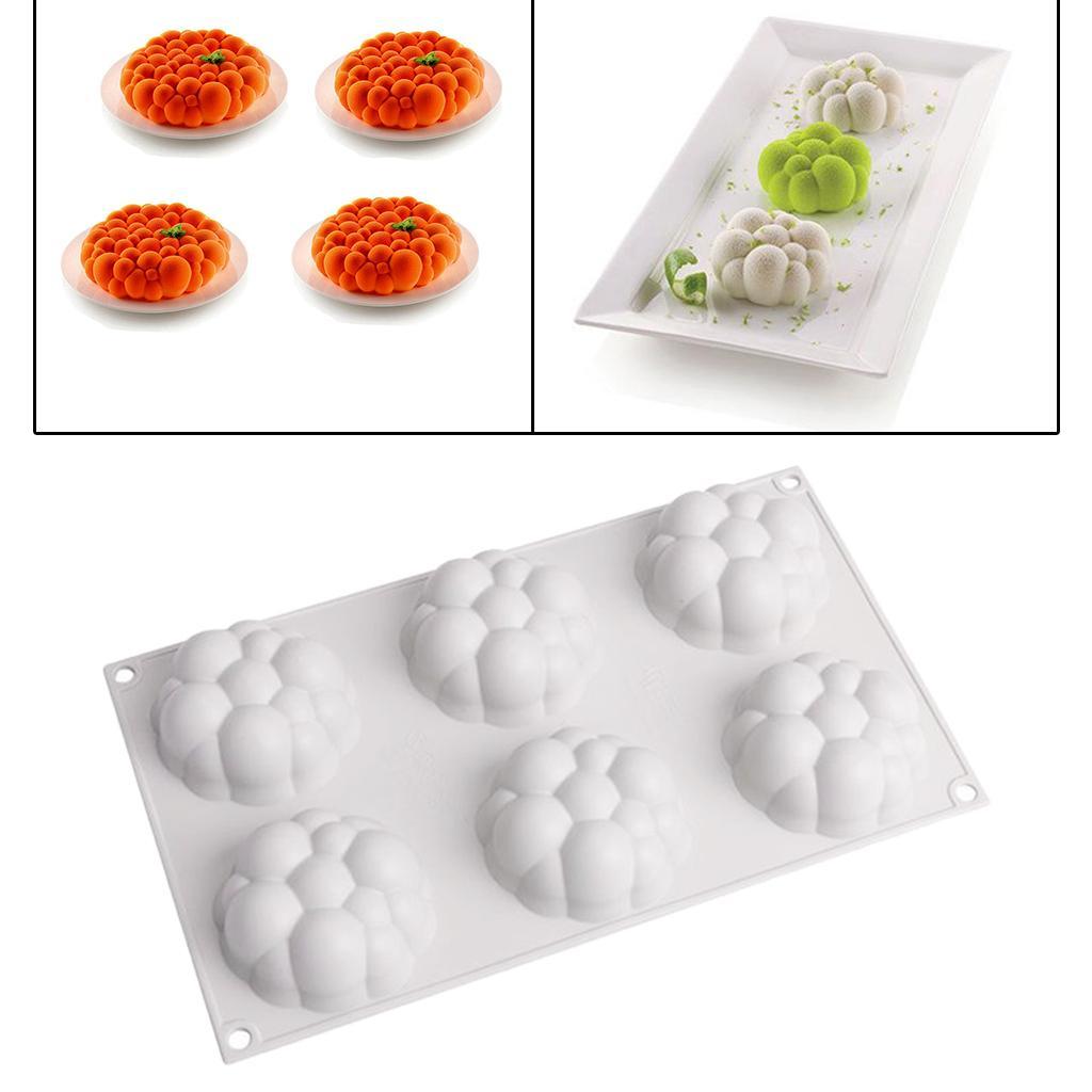 6 Holes Silicone  Mousse Baking Mould For DIY Cake Dessert Chocolate