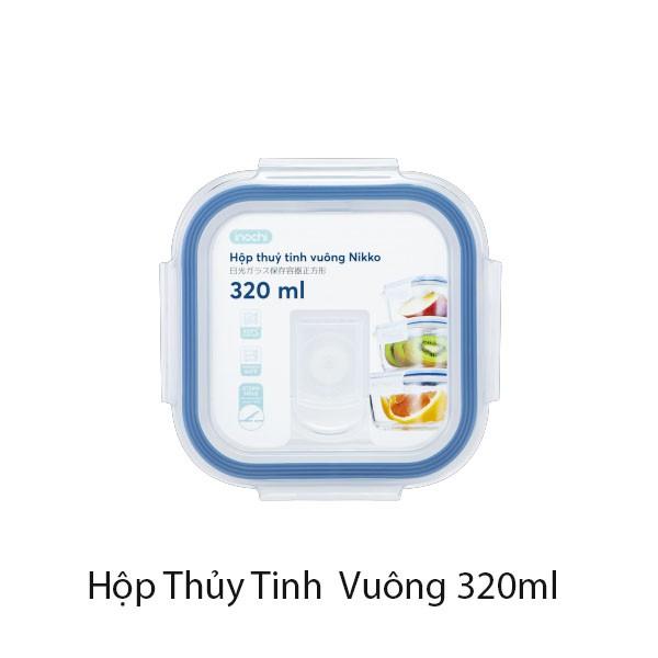 Bộ Hộp Thủy Tinh Đựng Thực Phẩm, Bảo Quản Thức Ăn Chữ Nhật - Vuông - Tròn Size Nhỏ 370 - 320 - 400ml