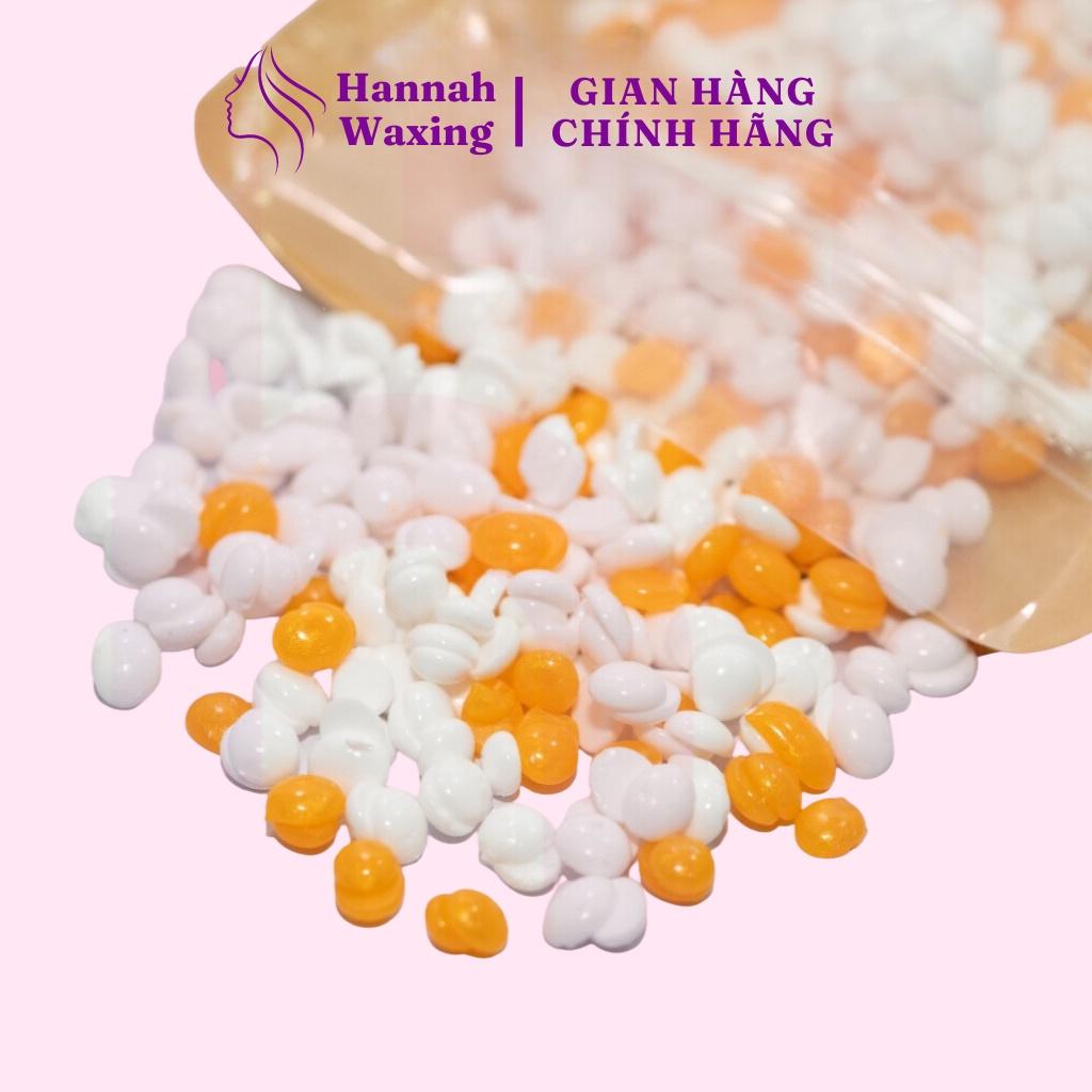 [CHE TÊN] Sáp Wax Lông Mix Orange + Sữa Dừa Chuyên Dụng Wax Bikini Tặng Que HANNAH WAXING