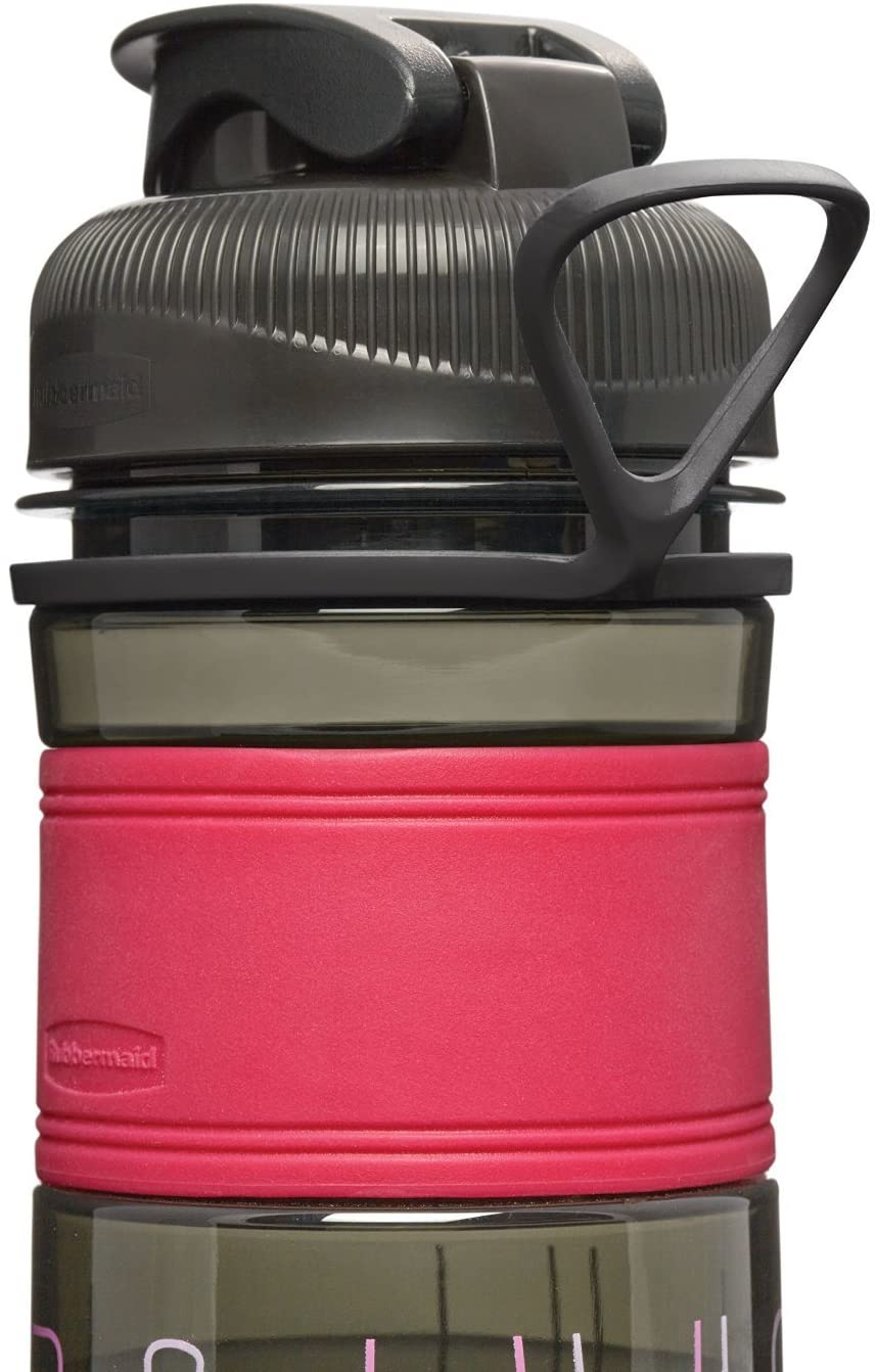 Bình đựng nước Rubbermaid 600ml cao cấp màu hồng