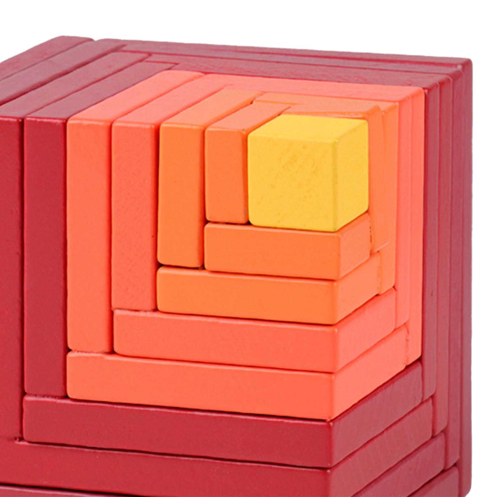 3D Puzzle Building Blocks Educational Tiles Toy Stress Relief Intelligence Developing Brain Teaser Travel Games Toy for Kids Adult Age 4-6 Years
