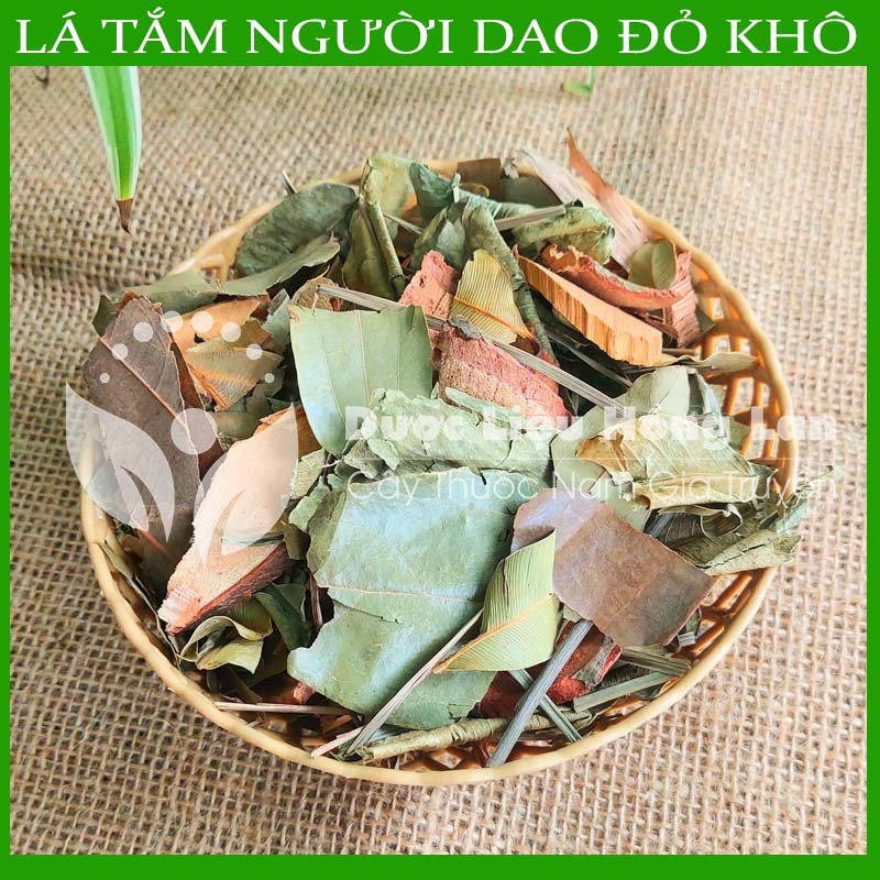 Lá Tắm Người Dao Đỏ khô sạch đóng gói 500gram