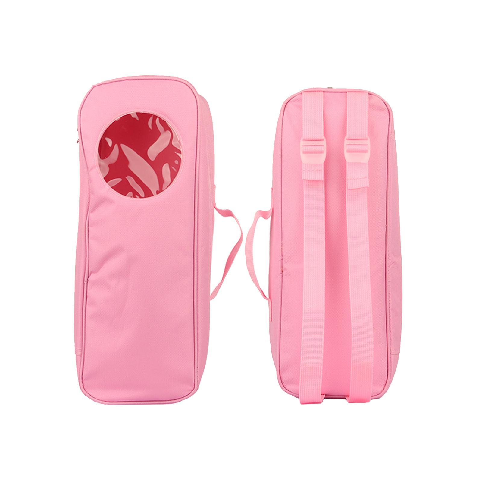 Doll Storage Bag Doll Toy Organizer with Clear Window Carrying Bag Suitcase Zipper Doll Case for 14'' Girl Doll Closet Wardrobe Makeovers