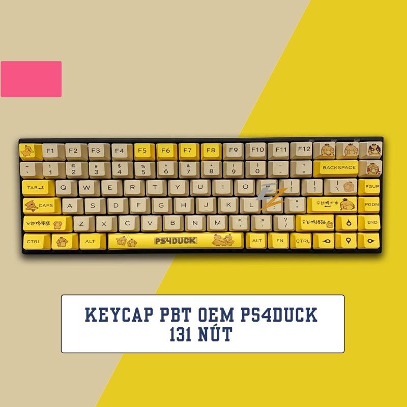 Bộ Keycap Ps4Ducky OEM PBT 131 Nút Chuyên Dùng Cho Bàn Phím Cơ