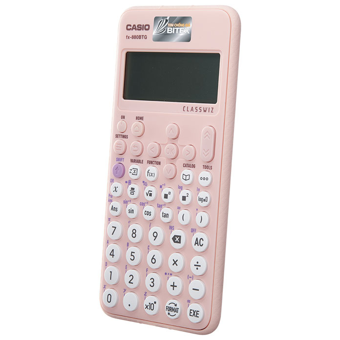 Máy Tính Casio FX 880 BTG - Màu Hồng