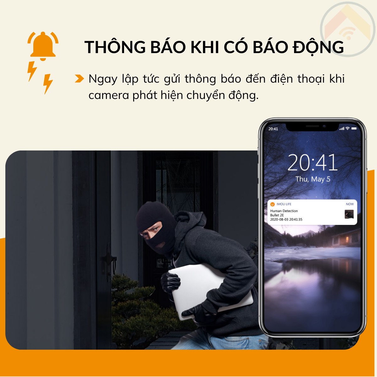 Hàng chính hãng Camera giám sát IMOU Bullet 2E-D F22FP kèm thẻ 32GB Wifi 2MP (1080P) H264 đàm thoại 2 chiều