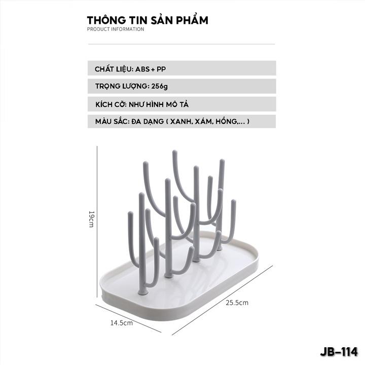 Khay Úp Bình Sữa Núm Ti Khay Phơi Hình Xương Rồng Úp Dụng Cụ Uống Sữa Của Bé Nhỏ JB-114 JB-114