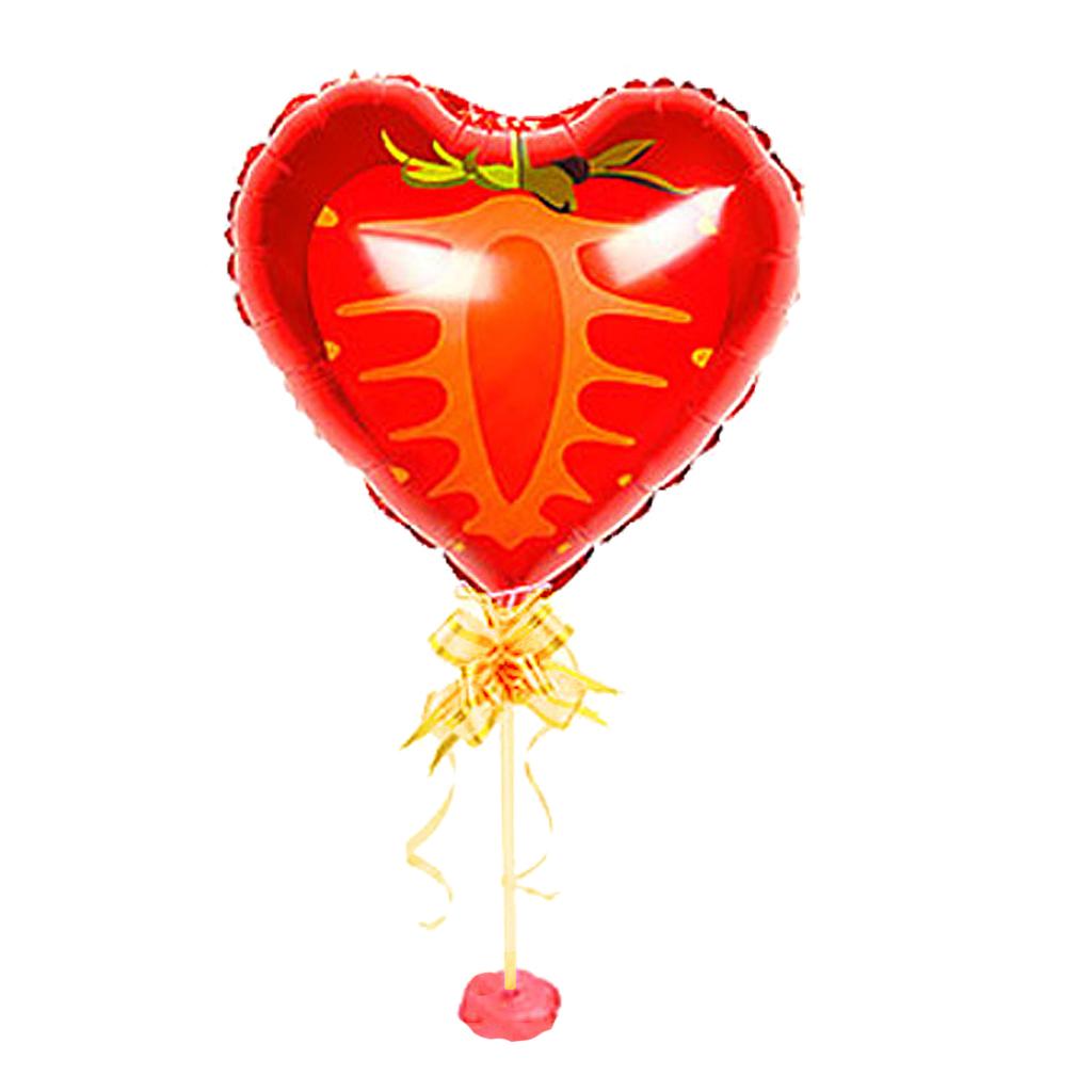 Fruit Foil Balloon Kit Stick Stand Base Pole Wedding Party Decor