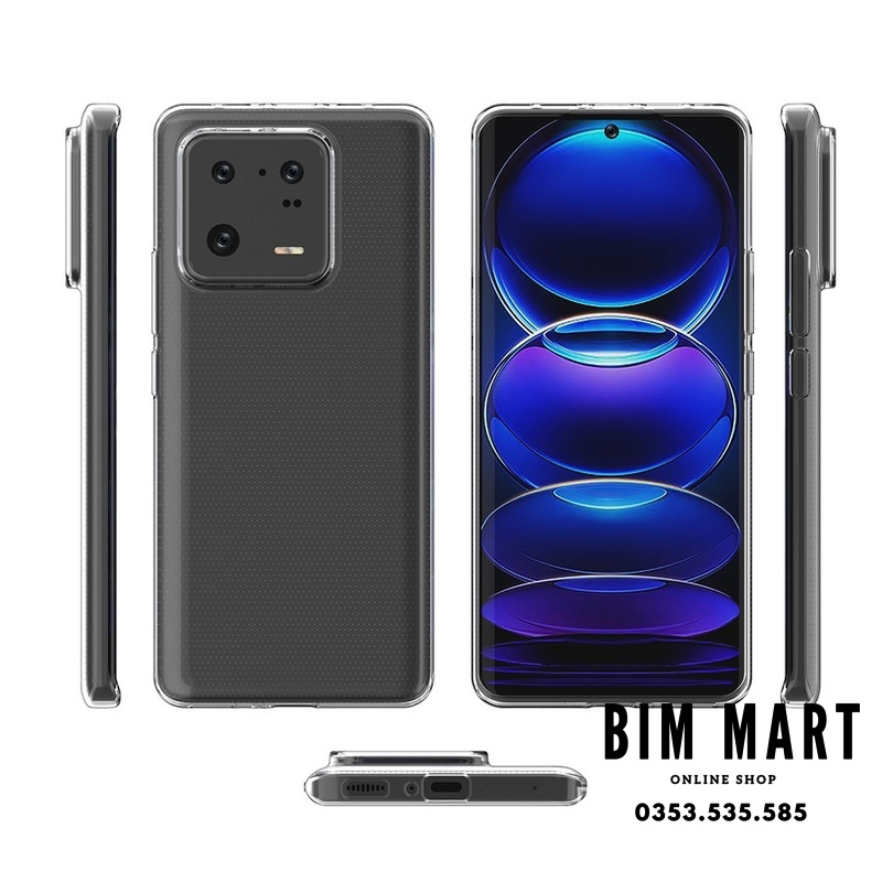 Ốp lưng dành cho Xiaomi 13/13 Pro silicon dẻo trong suốt cao cấp A+