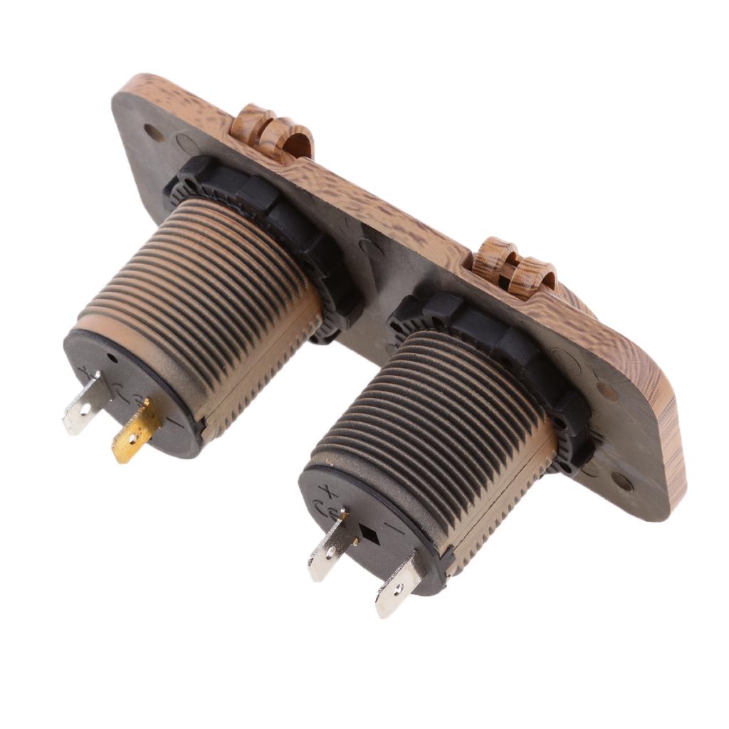 Car Caravan Dual USB Phone Tablet Charger Cigarette Lighter Port