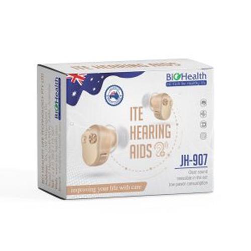 Máy Trợ Thính Đeo Tai Không Dây Biohealth JH-907 Nhét Vào Tai, Thương Hiệu Nổi Tiếng Của Úc