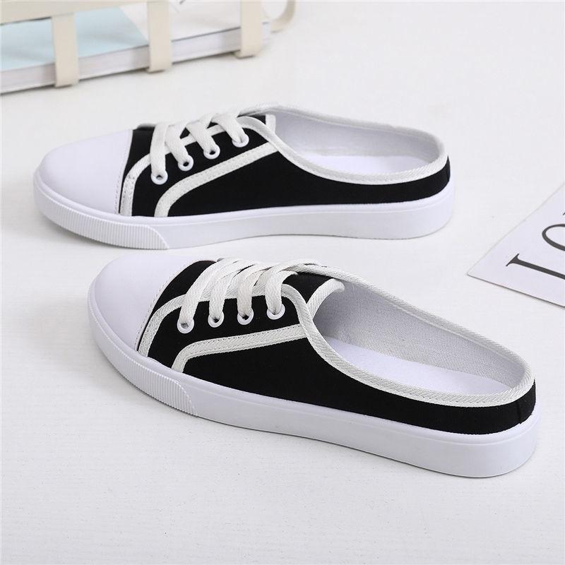 Giày Lười Canvas Thời Trang Mới Cho Nữ