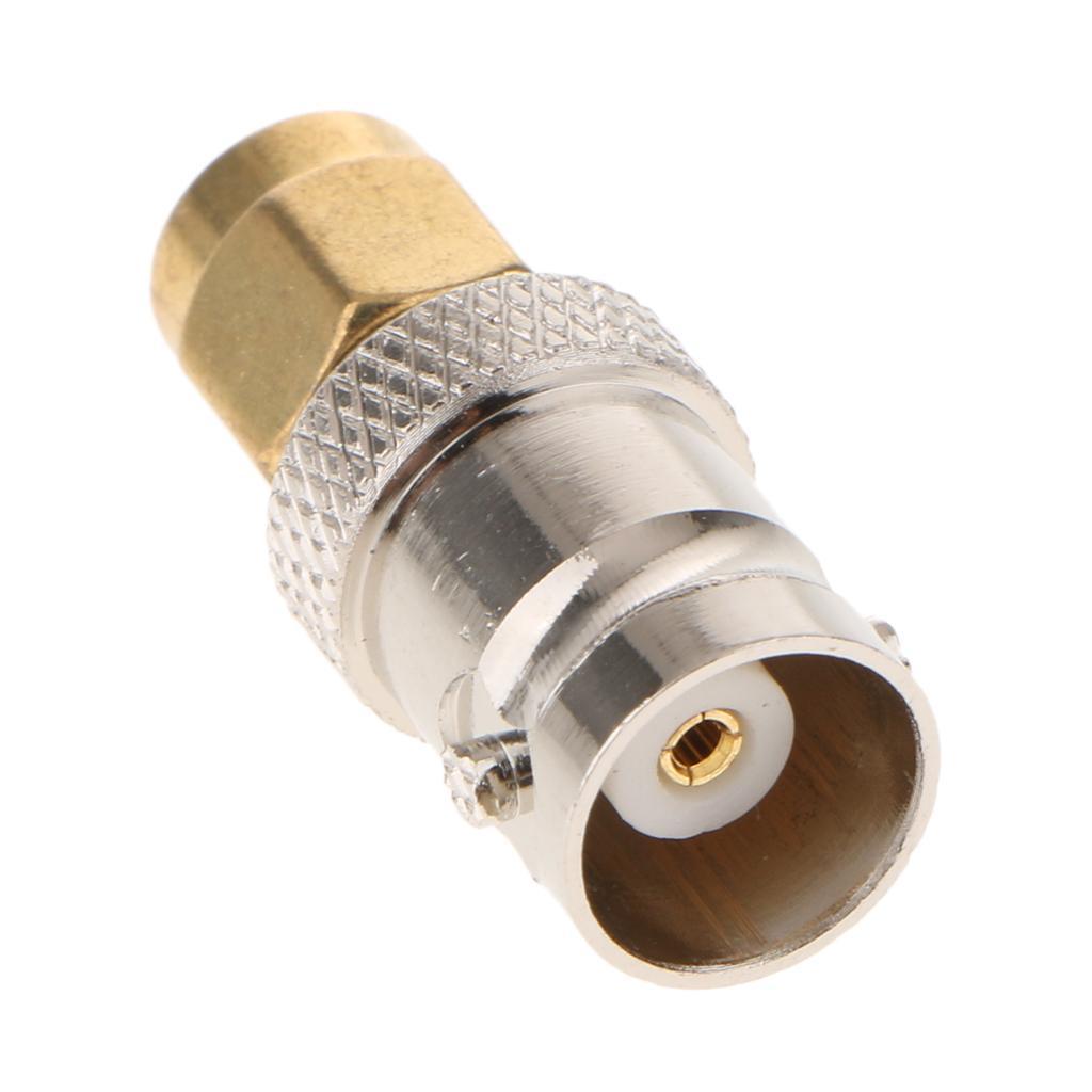 10Pcs RF Coaxial Coax Adapter SMA Male to BNC Female