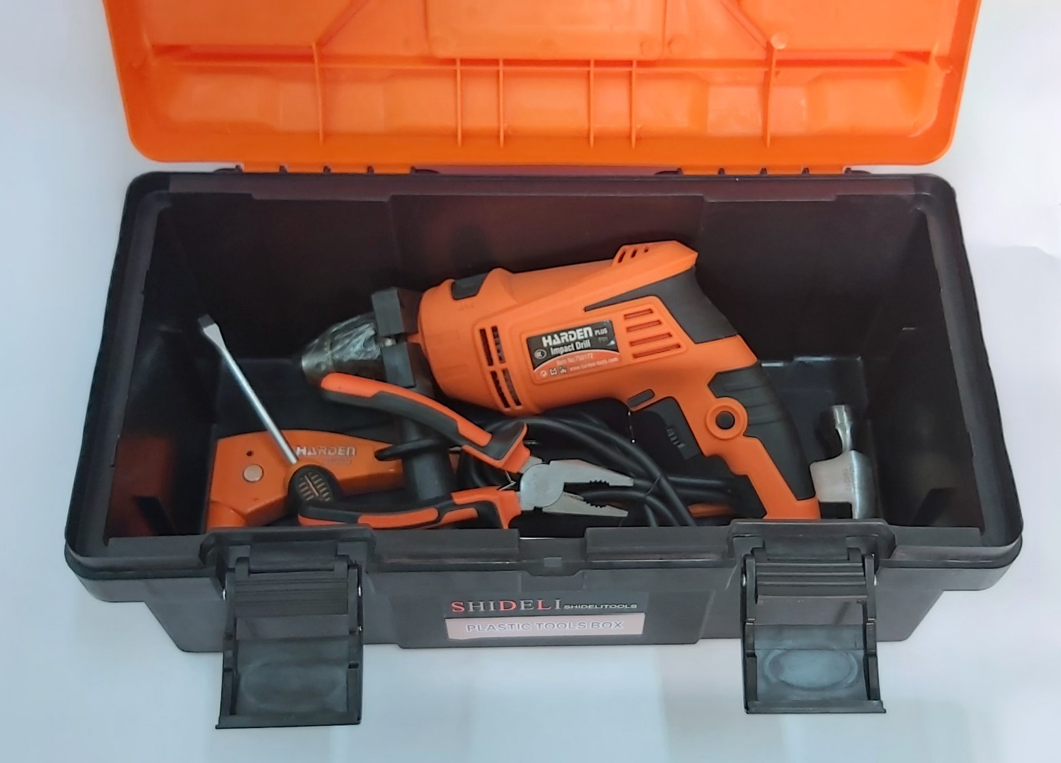 Hộp Đựng Dụng Cụ, Đồ Nghề SHIDELI 44 - Thân Hộp Nhựa ABS Siêu Nhẹ, Siêu Chịu Lực, Siêu Dày - Khóa Nhựa, Bảo Vệ Tốt - 44 x 24 x 20cm.