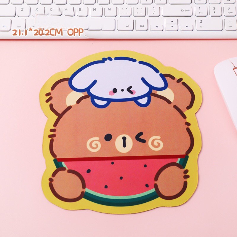 Mouse Pad, Miếng Lót Chuột Hình Gấu Brown Nhiều Mẫu Mới