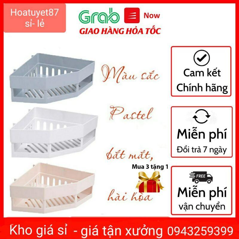 Kệ tam giác dán góc tường nhà tắm tiện lợi, nhỏ gọn