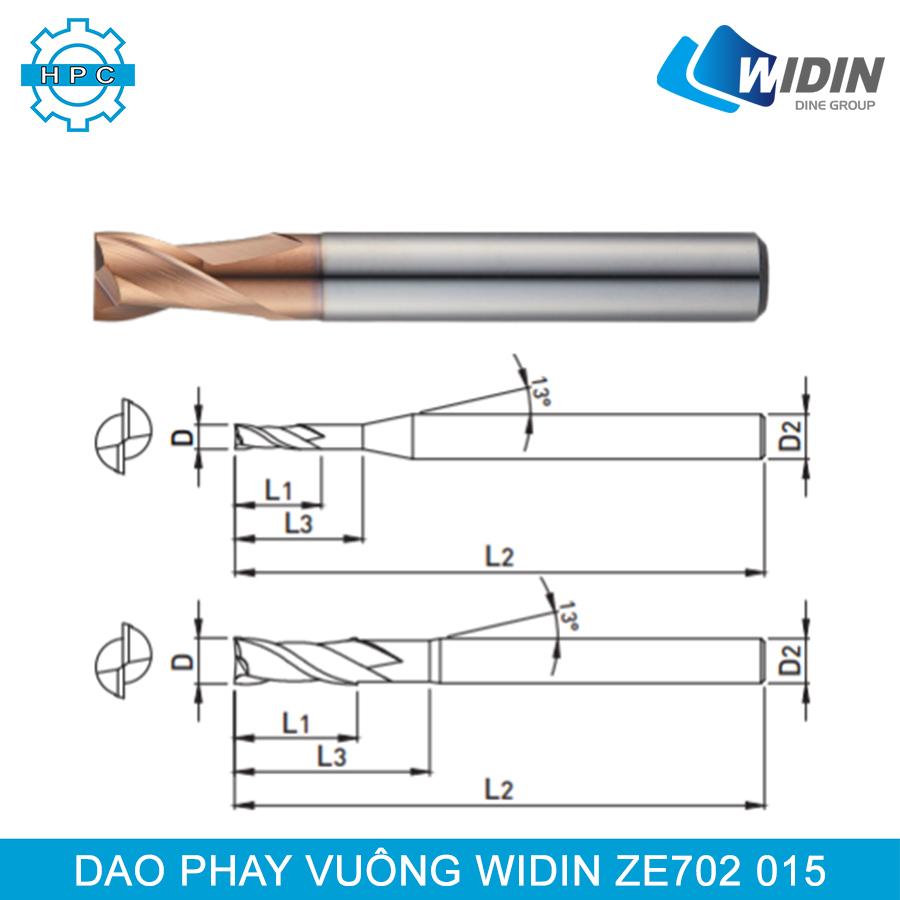 Dao phay vuông Widin ZE702 015