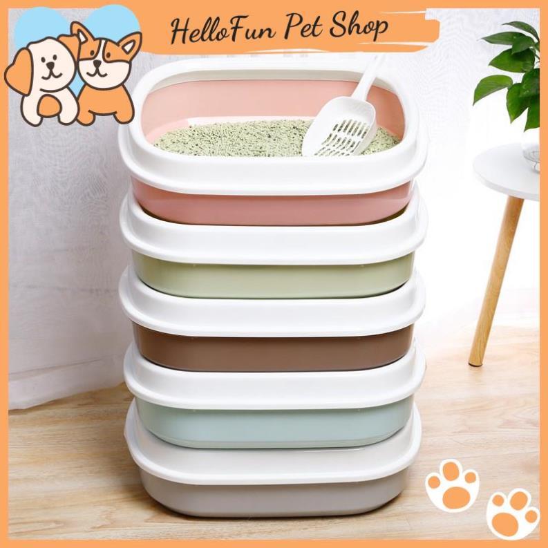 Khay vệ sinh cho thú cưng kích thước 46*38*13cm (Tặng kèm xẻng xúc cát