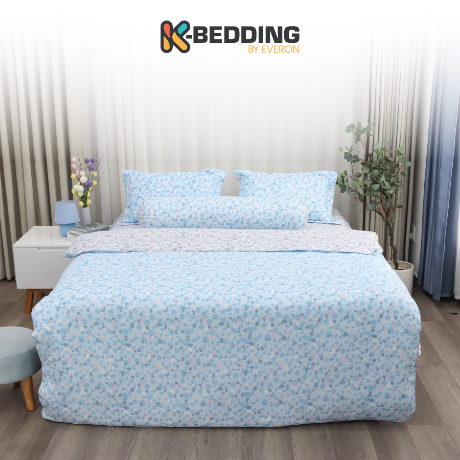 Bộ ga giường K-Bedding KMTP301 chất liệu Microtencel mềm mịn, thoáng mát
