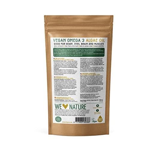 Vegan Omega 3 - Algae Oil, 90 Capsules , 3 Month Supply - Sustainable Alternative to Fish Oil
