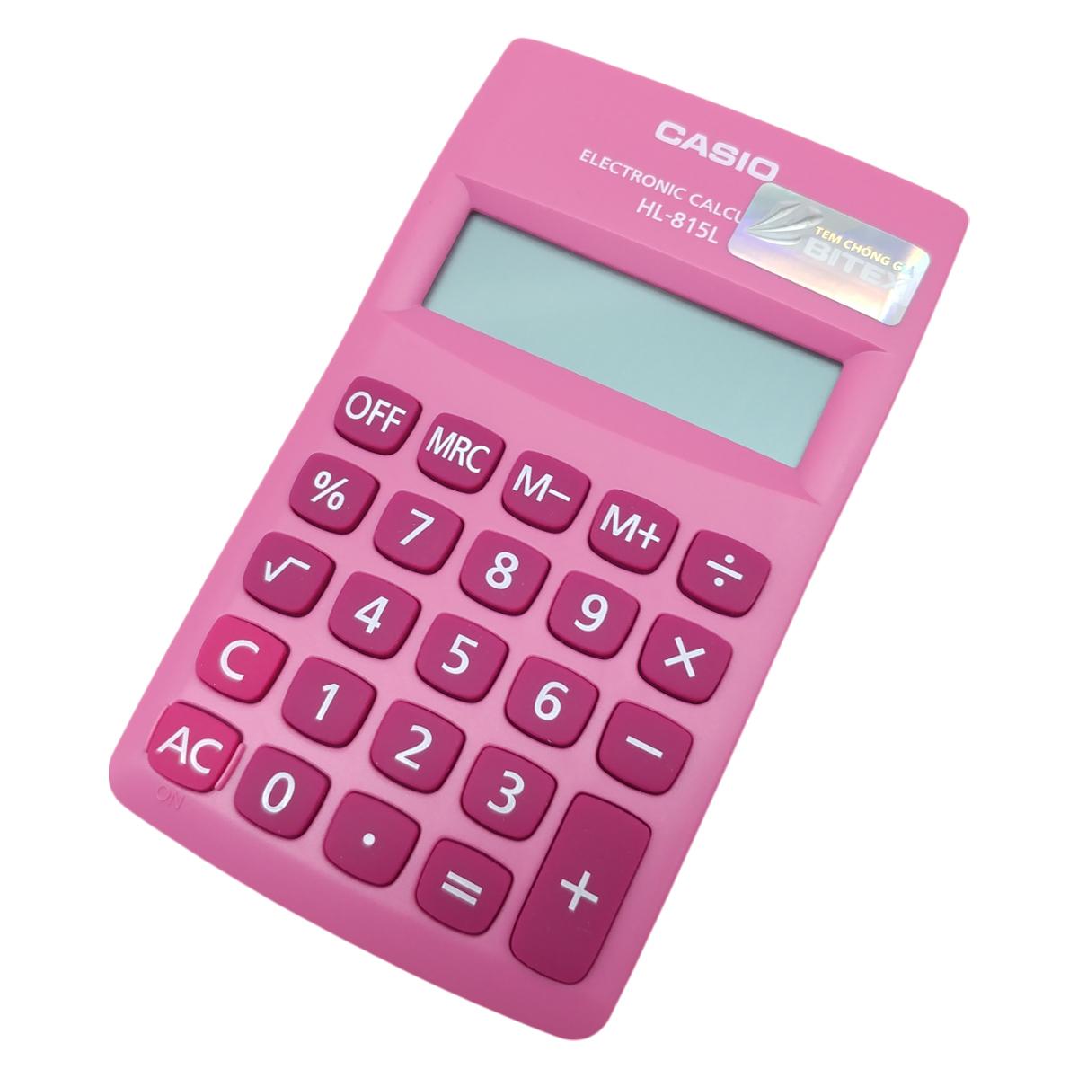 Máy Tính Casio HL815L-PK - Màu Hồng