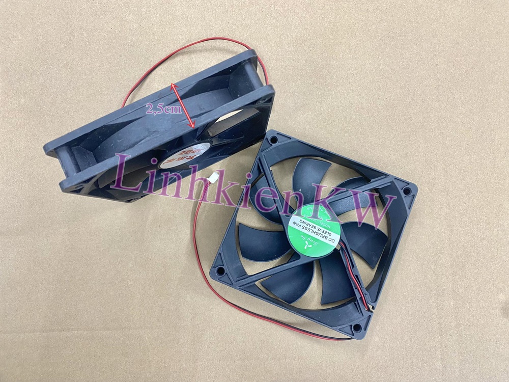 Quạt tản nhiệt 12vDC 12*12*2,5cm mới chính gốc 100% .