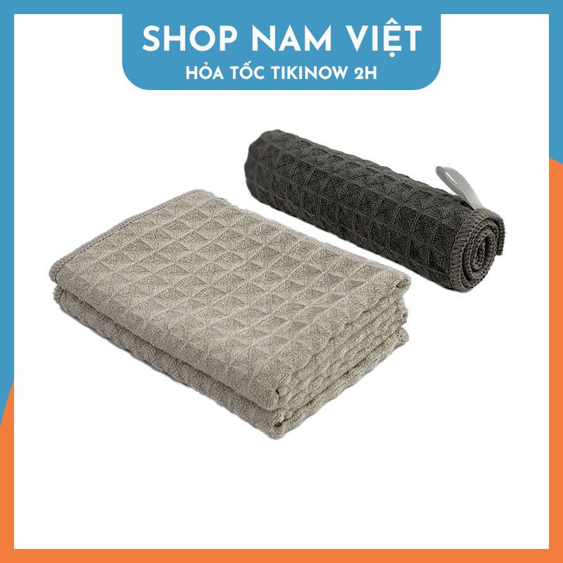 Khăn Vải Cotton Waffle Lau Bếp, Máy Pha Cà Phê, Vật Dụng Quý