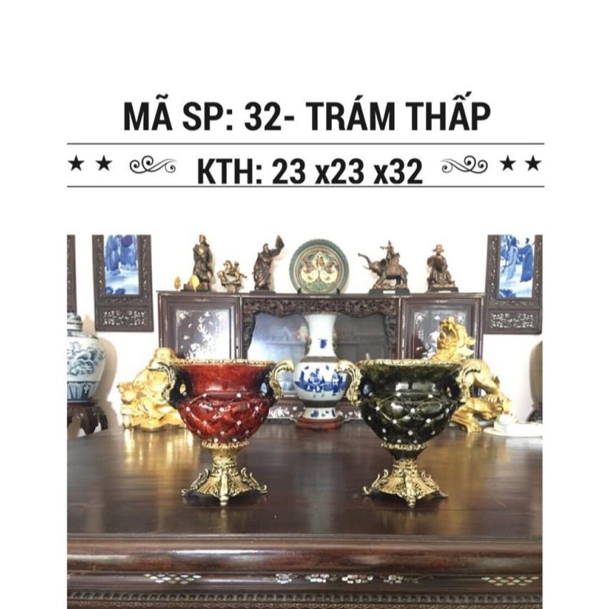 Bình hoa composite trám thấp cắm hoa