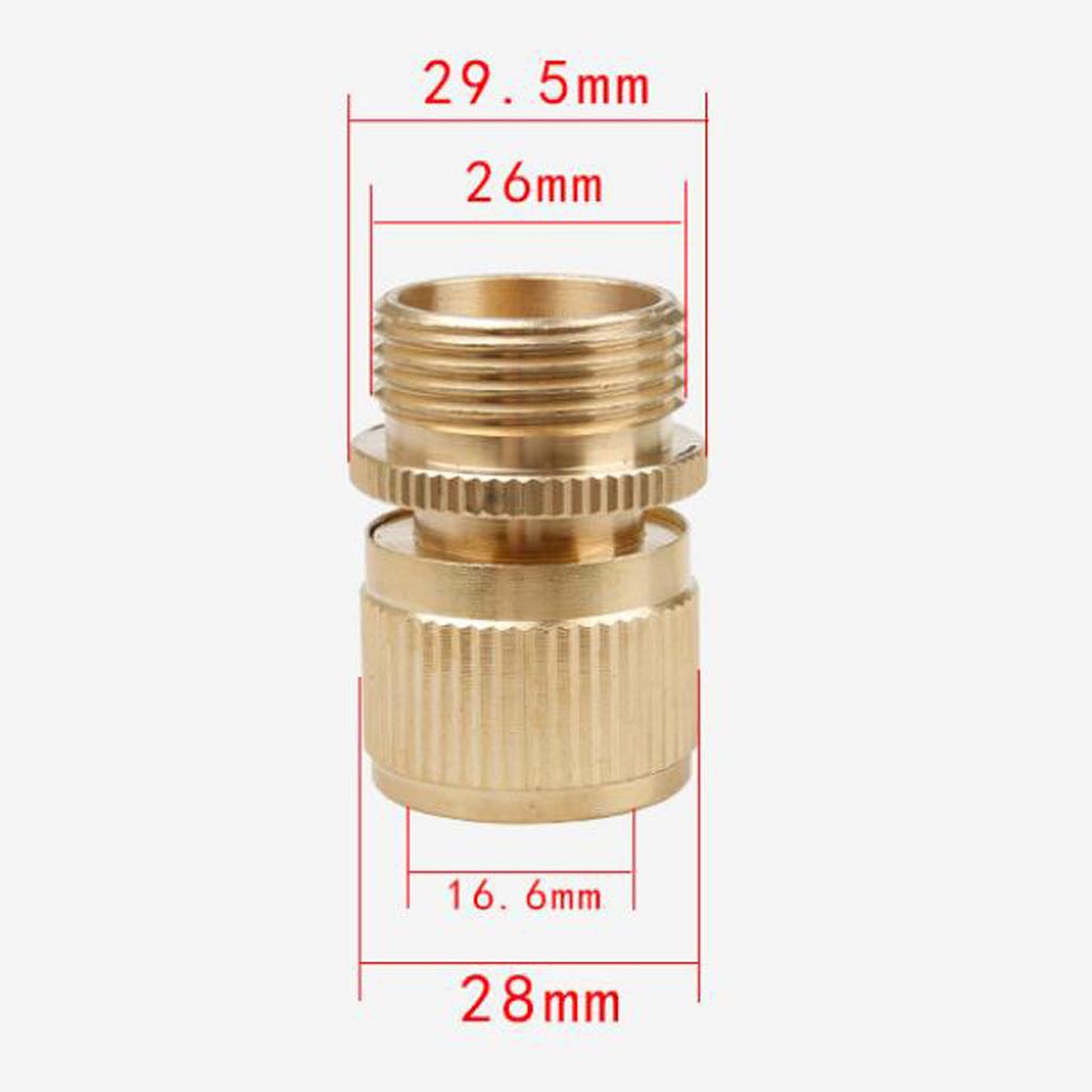 Garden Hose Quick Connector 3/4 inch Easy Connect Fitting Male and Female