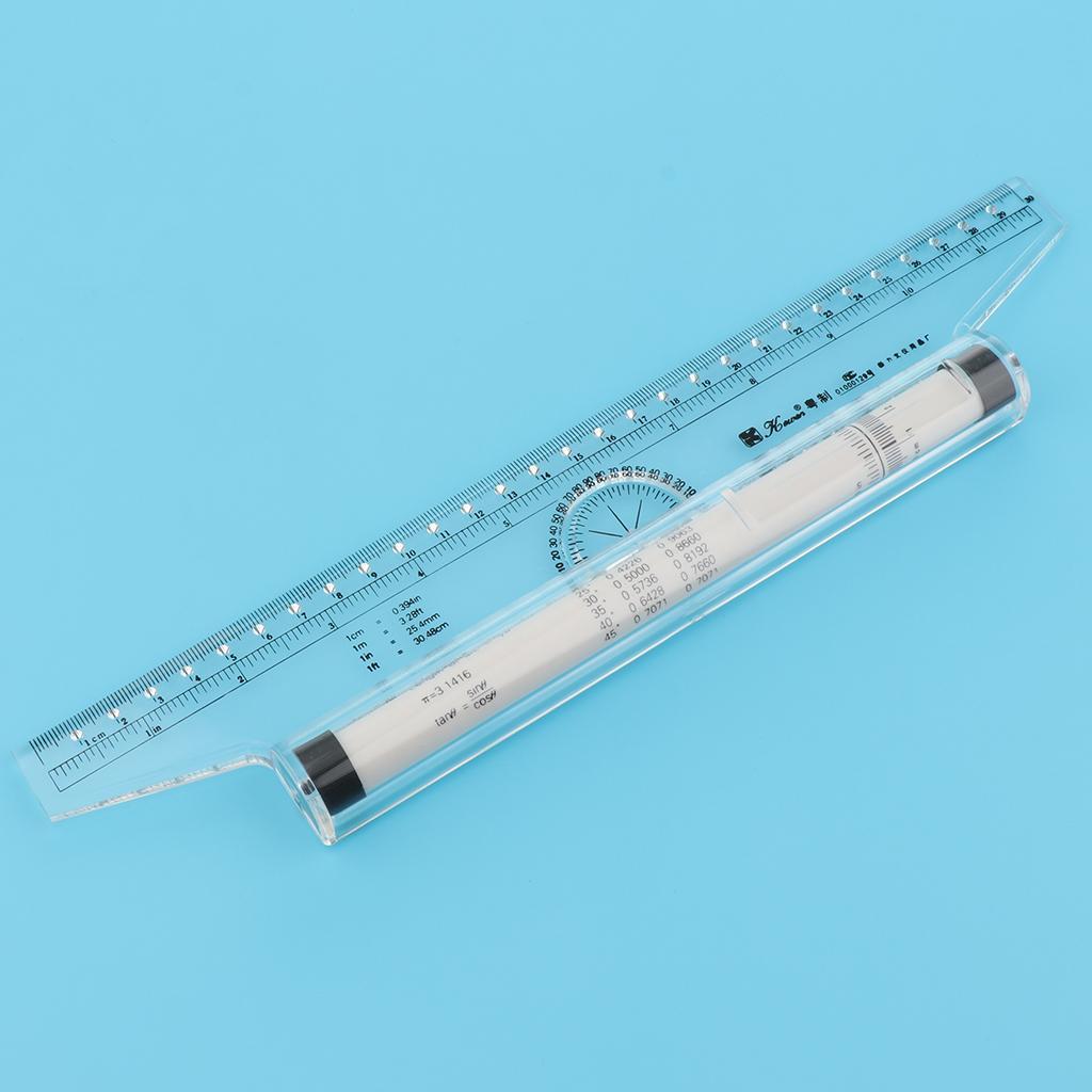 12'' Parallel Rulers Balancing Scale Rolling Rulers in Both Inch and Metric