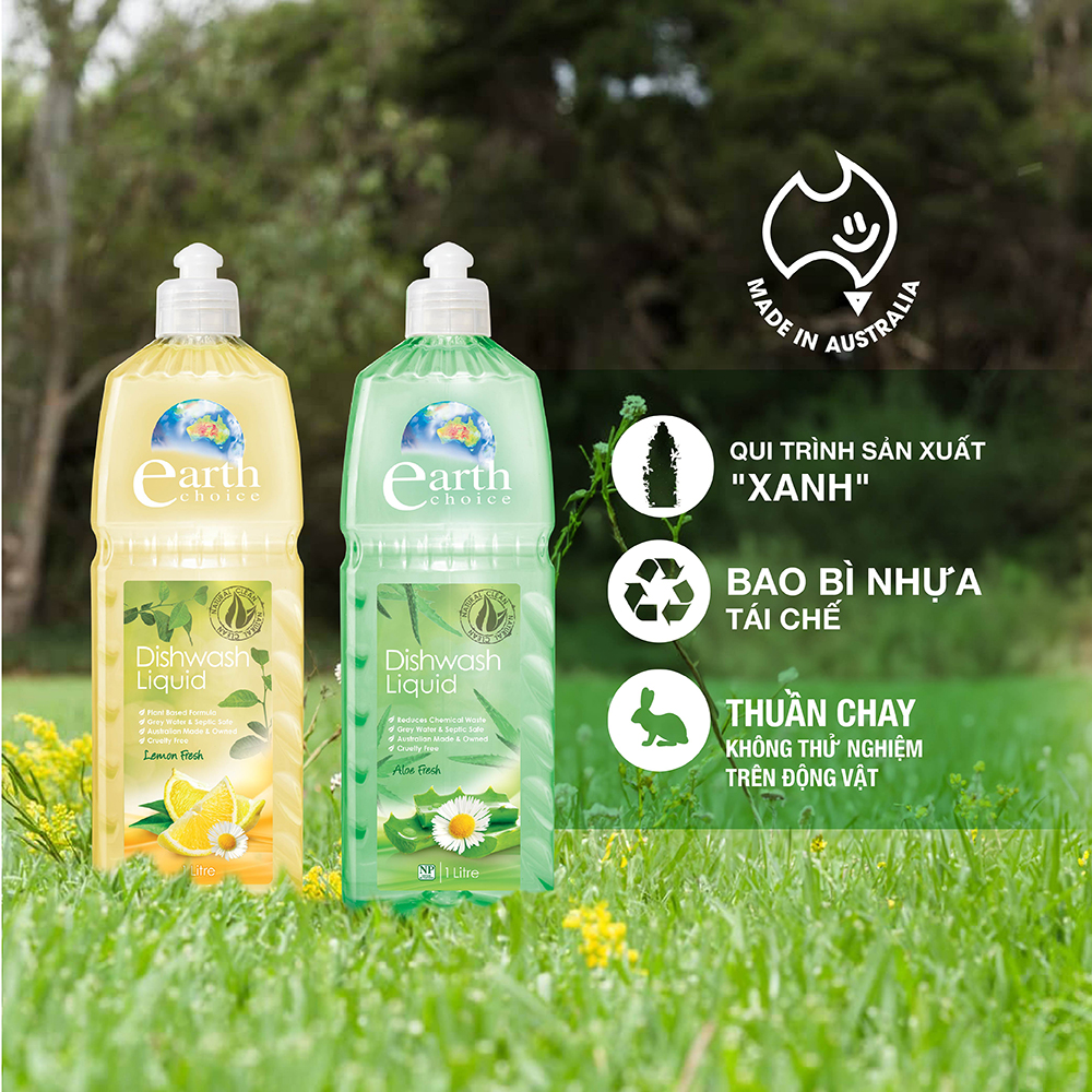 Nước rửa chén cao cấp Earth Choice 1L