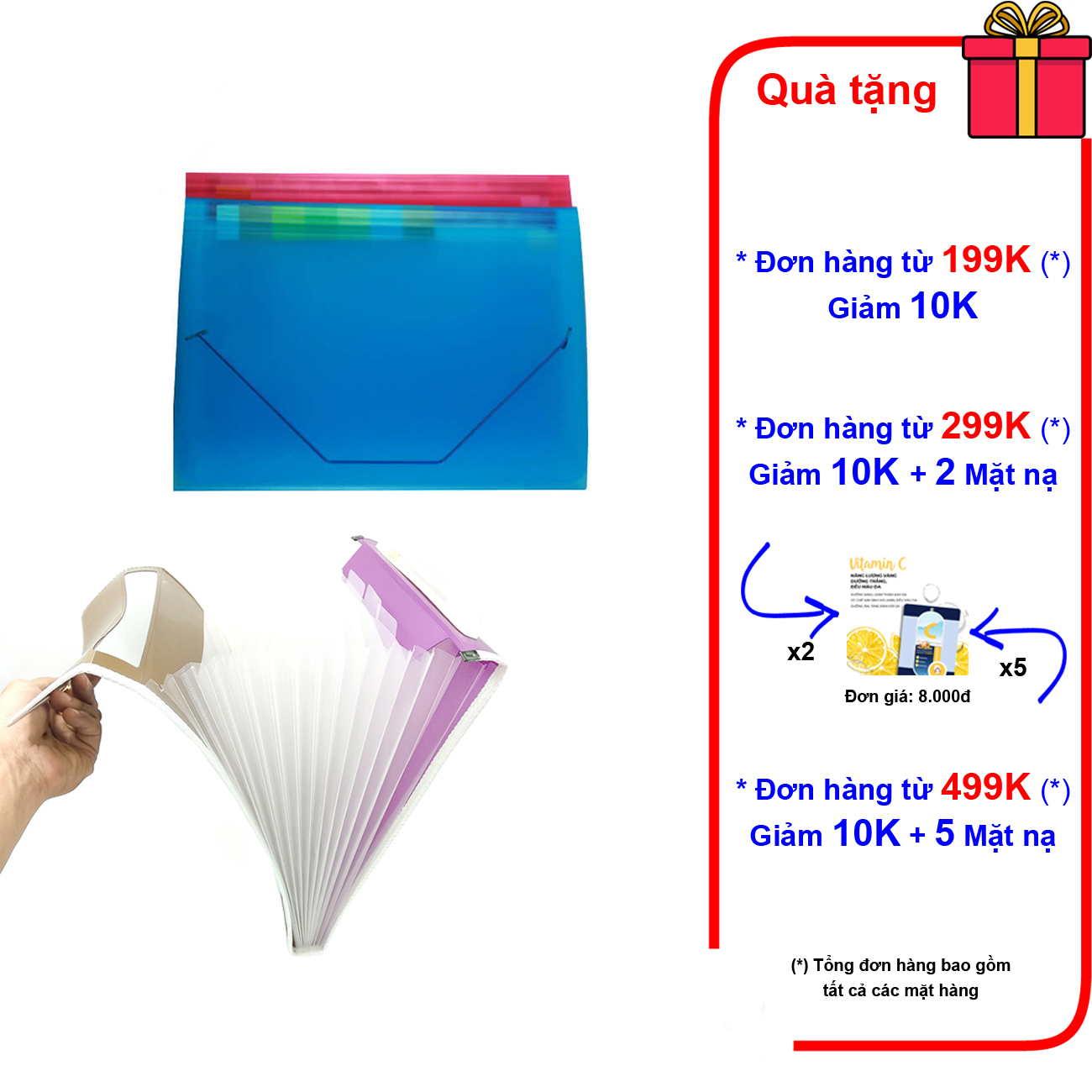 Bìa nhựa 12 ngăn