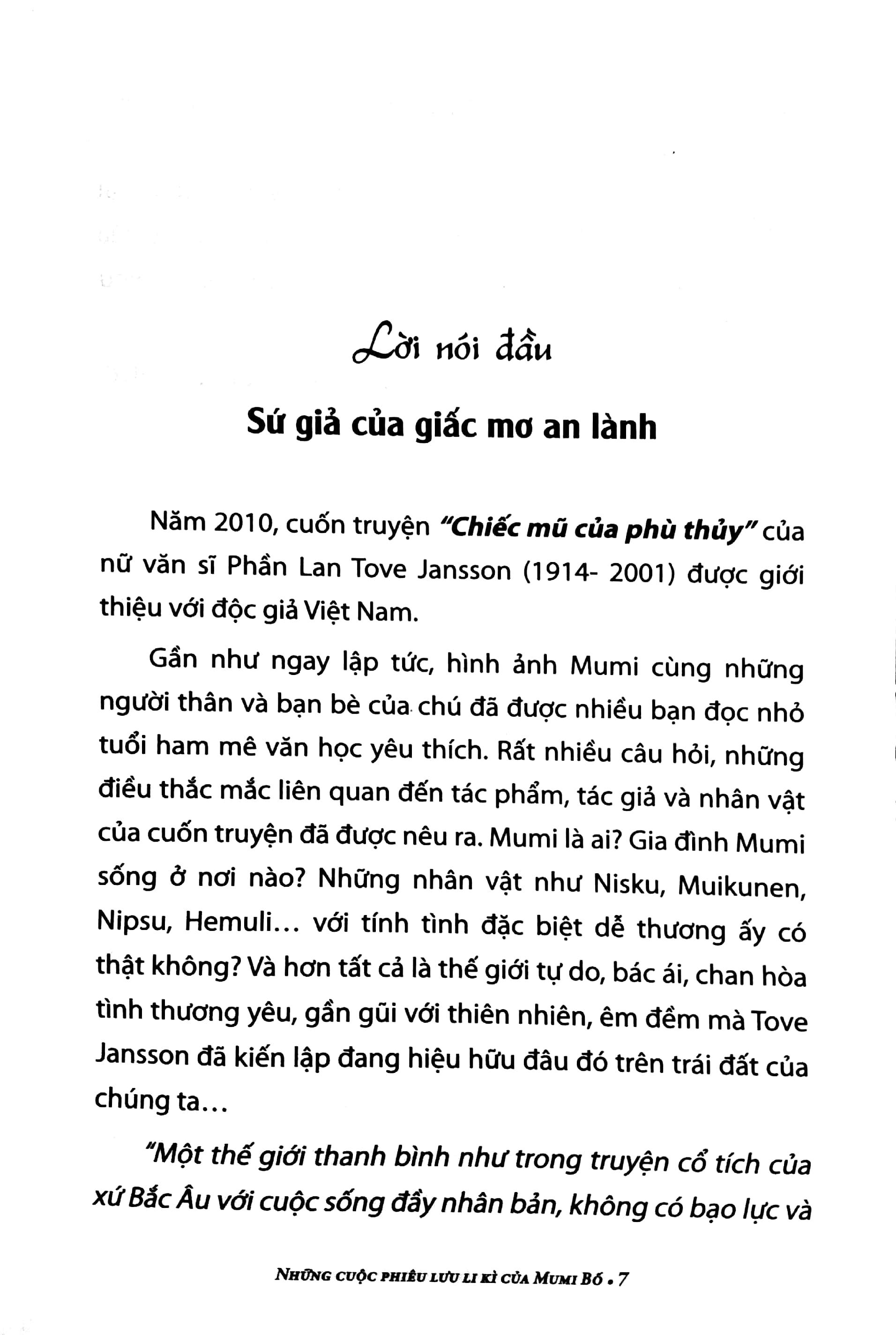 Những Cuộc Phiêu Lưu Li Kì Của Mumi Bố