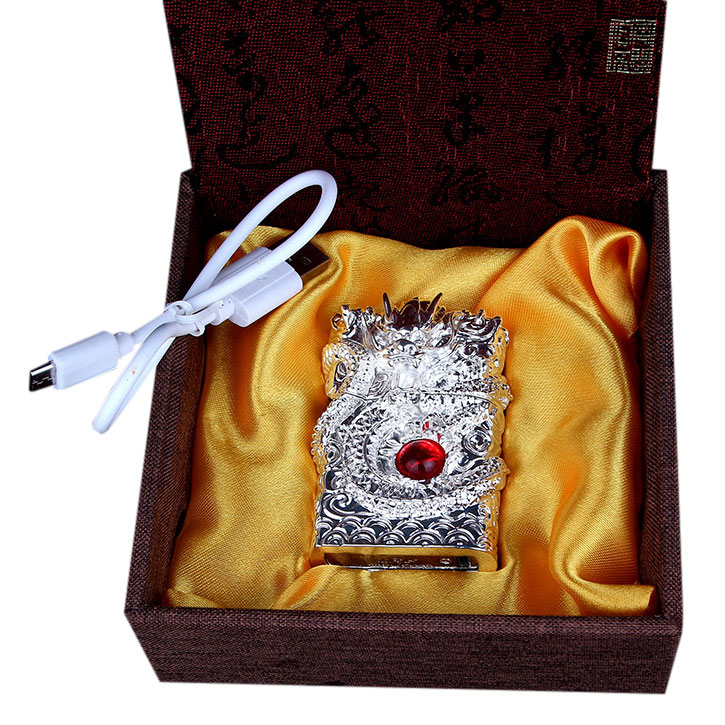 Bật Lửa Dùng Điện Ngọc Rồng - Bạc