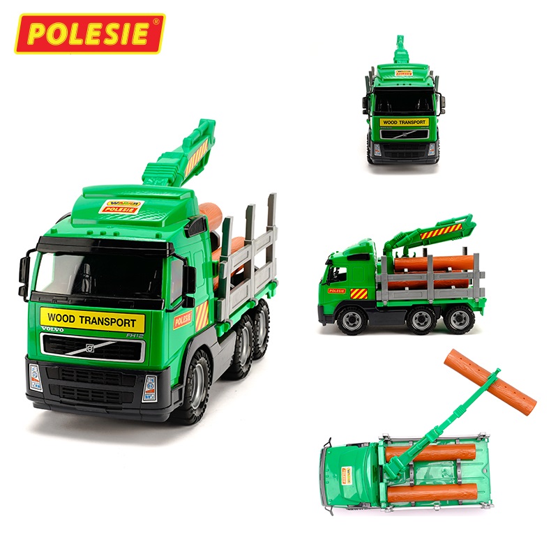 Xe đồ chơi trẻ em chỡ gỗ nhỏ Volvo PowerTruck – Polesie Toys