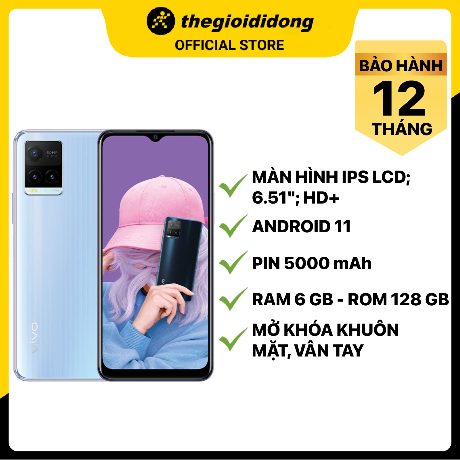 Điện thoại Vivo Y21s (6GB/128GB) - Hàng chính hãng