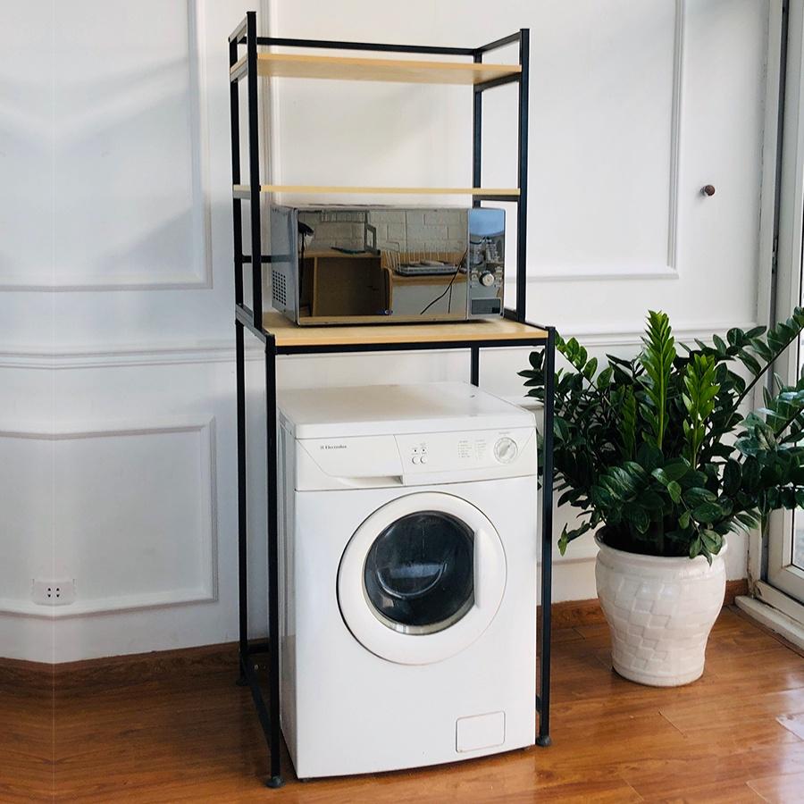 Kệ máy giặt 3 tầng Kena tiện ích đa năng phủ sơn tĩnh điện chống gỉ sét KMG 1001-3