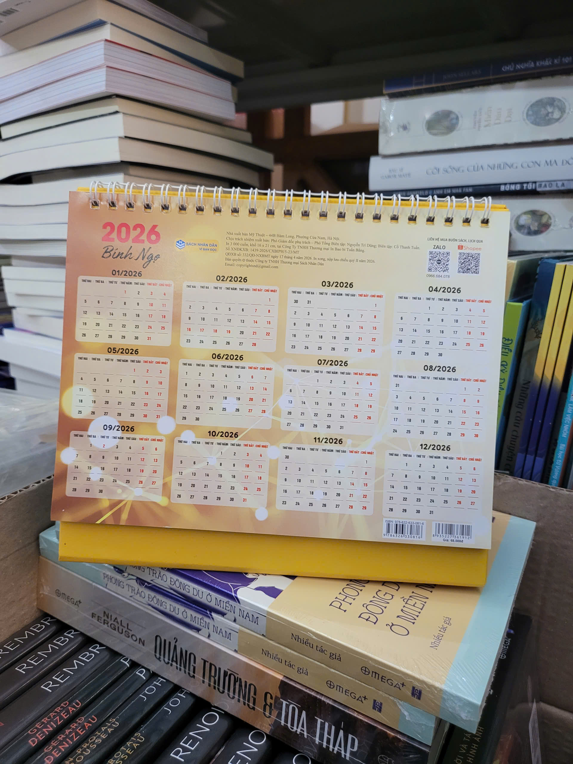 (Lịch để bàn) LỊCH THI ĐẤU WORLD CUP 2026 – 16x21cm – ndbooks