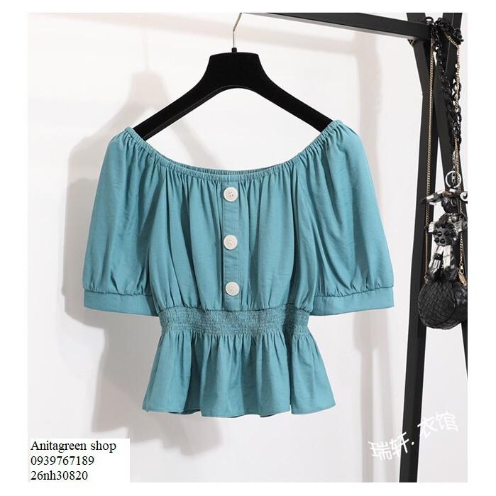 Nh30820a-ÁO KIỂU NHÚNG EO THUN